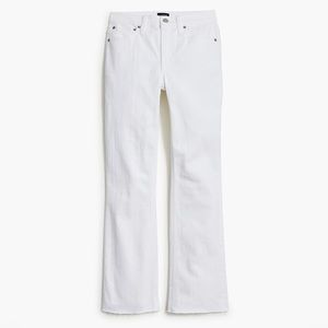 J. Crew Flare crop white jean in signature stretch